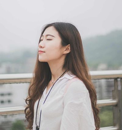 woman resting in the sun